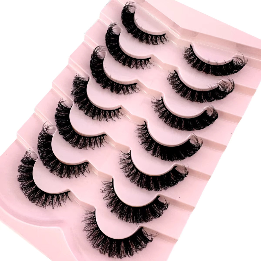 Ams Künstliche Wimpern, DD-gebogen, 3D, Schwarz, Unisex - Bild 4