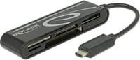 Delock USB-C Kartenleser, Schwarz - Bild 1