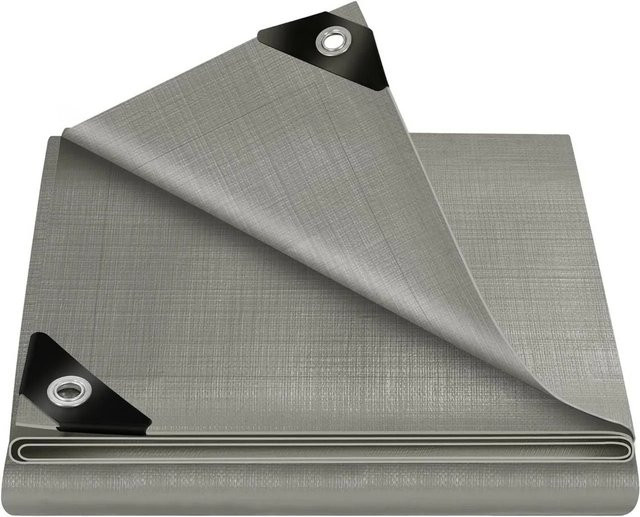 WOLTU Abdeckplane aus PE, wasserdicht, Grau, B x T: 4 x 3 m - Bild 1