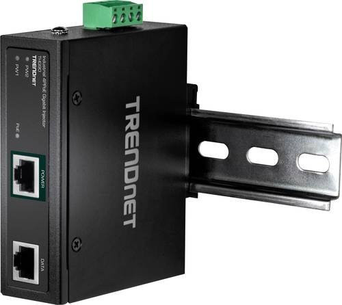 Trendnet TI-IG90 Hardened Industrial PoE Injektor 90 Watt Schwarz - Bild 1