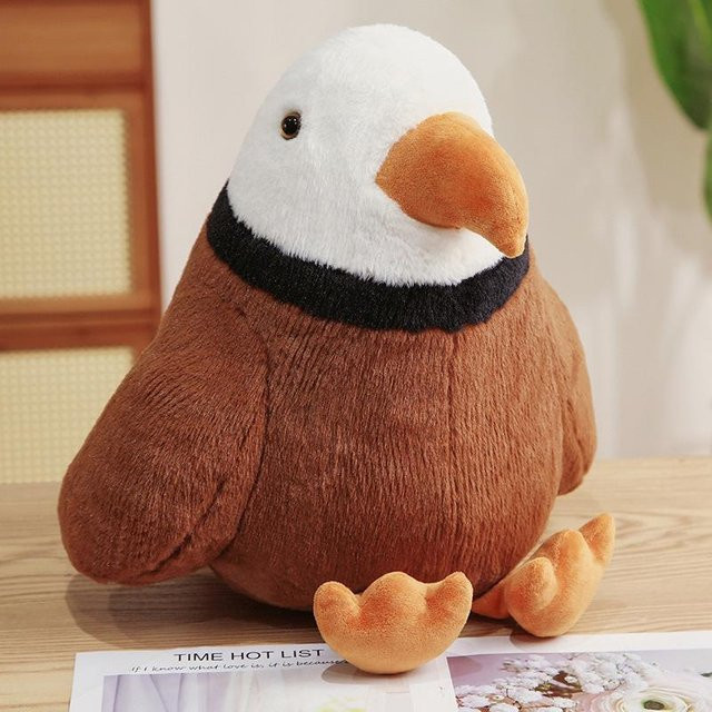 Adlerpuppe Plüschtier, Seeadlerpuppe, braun, 40cm - Bild 1