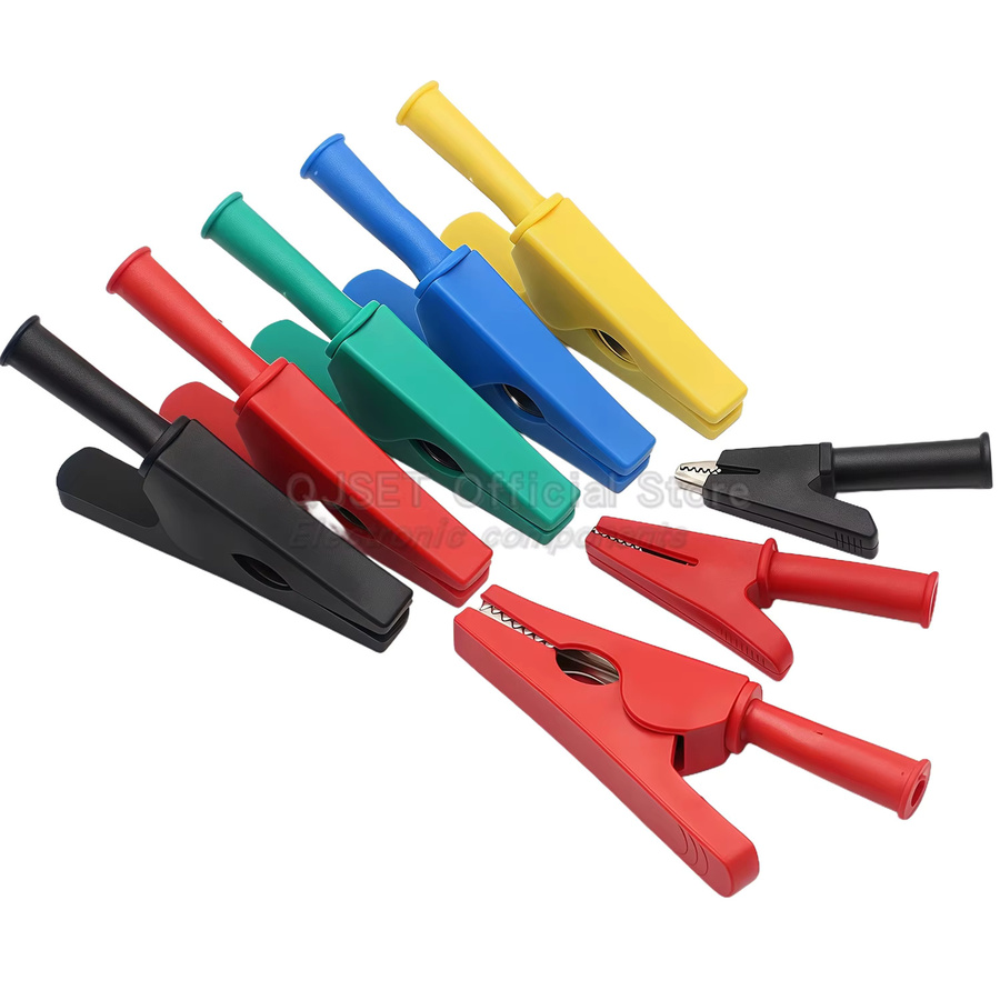 QJSET PVC-Krokodilklemmen-Set mit Testkabeln, Bananensteckern und Sonden in Multicolor - Bild 2