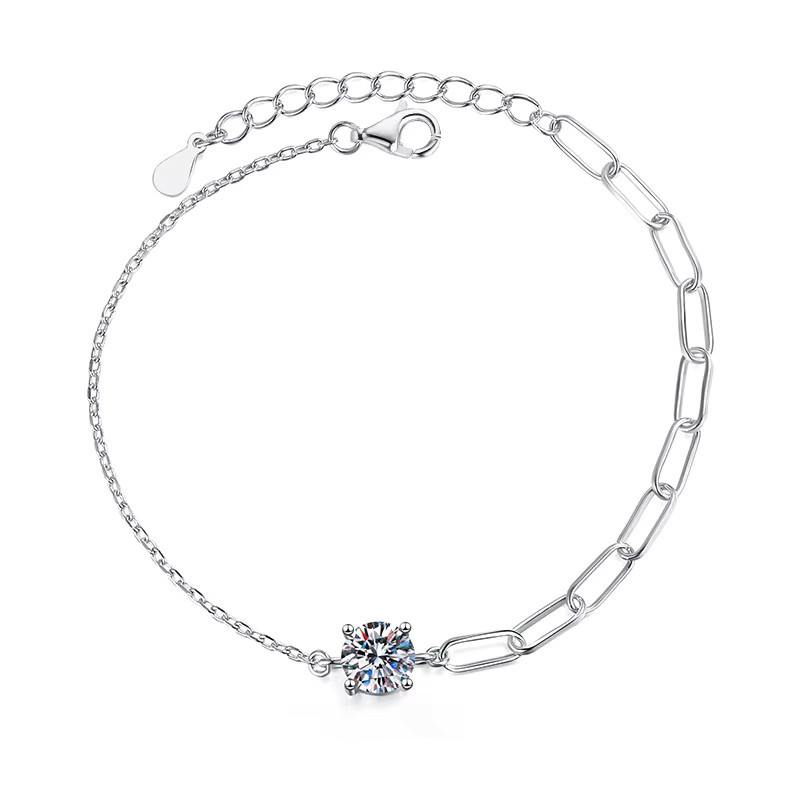 Lnngy Armband, 925 Silber, Moissanit, Damen - Bild 4