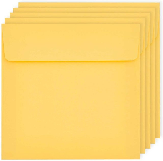 Rico Design Paper Poetry Luxury Umschläge Quadratisch Gelb - Bild 1