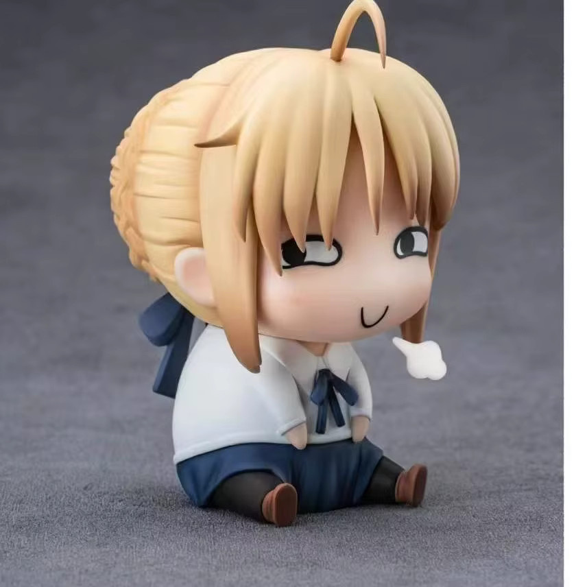 BLOKEES Chibi sitzende Anime-Figuren Rei Asuka Mari, Puppe, Kunststoff - Bild 5