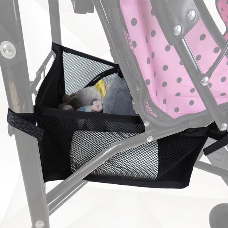 Tragbarer Kinderwagen Korb für Neugeborene in Schwarz als praktisches Zubehör zur Lagerung - Bild 4