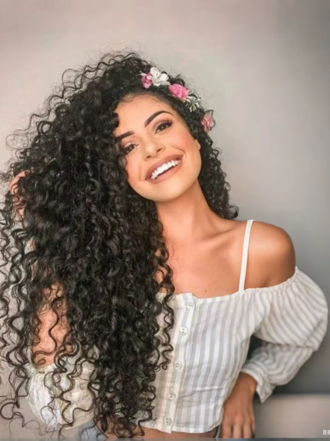 Alana beauty Clip-in-Haarverlängerung, synthetisch, lockig, 26 Zoll, 7 Teile/Satz - Bild 7