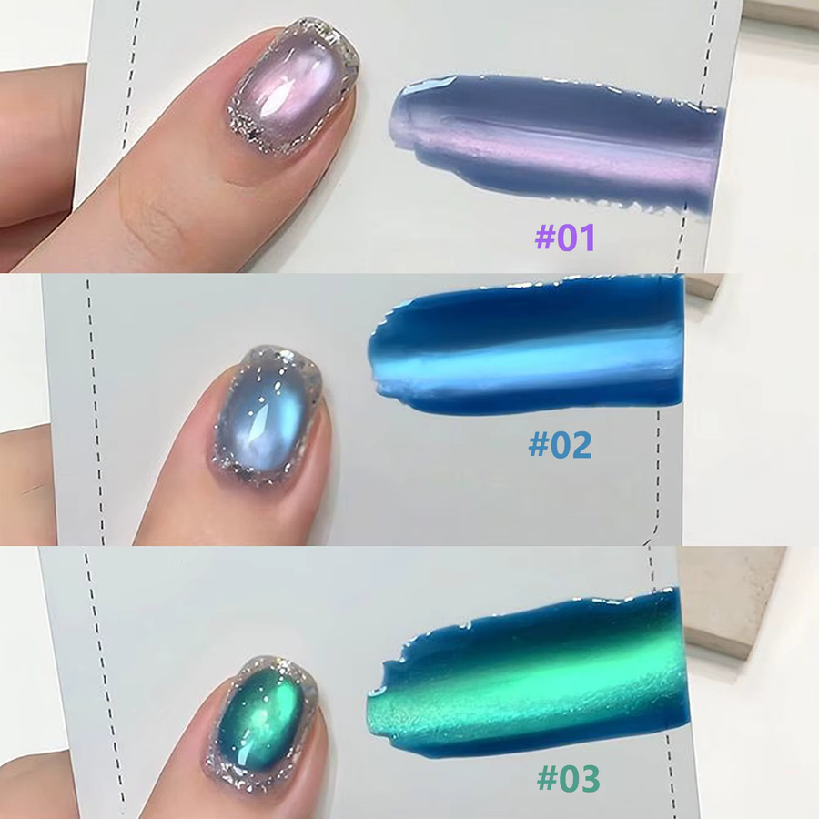 MIANEL Night Shadow Star Sea Green Gel-Nagellack, 12 ml, schimmernd - Bild 2