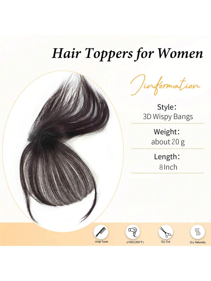 EZ&AS Clip-In-Pony, synthetisches Haar, Damen - Bild 3