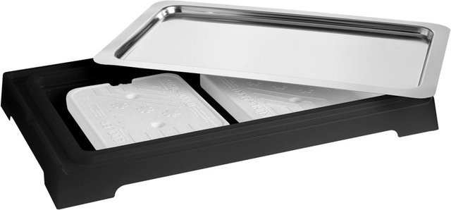APS Kühlbox TOP FRESH GN 1/1 in Schwarz inklusive 2 Kühlakkus, B/T/H: 36 x 58 x 6,5 cm, Tiefe: 35 cm - Bild 1