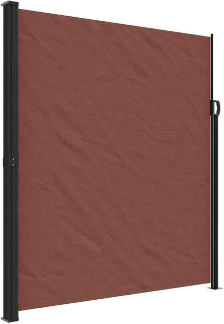 vidaXL Seitenmarkise ausziehbar Braun, Höhe: 220 cm, Breite: 500 cm - Bild 1