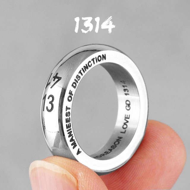 YIRAN Jewelry Verlobungsringe, Edelstahl, gray, Unisex - Bild 1