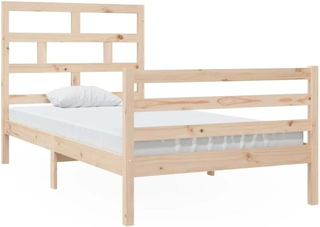 vidaXL Massivholzbett aus Kiefer in Braun, B/T: 100 x 200 cm - Bild 1