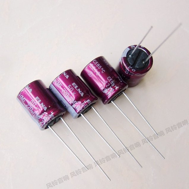 Elna RA3 Serie Audio-Elektrolytkondensator 220µF 50V Durchmesser: 10 mm, Höhe: 12,5 mm - Bild 1