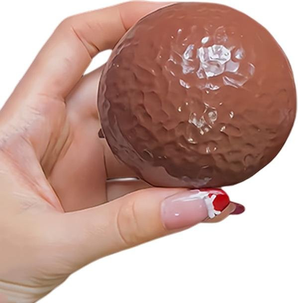 Binchi Outdoor Equipment Knuspriger Squishy Schokoladenkuchen Stressball, schwarz - Bild 1