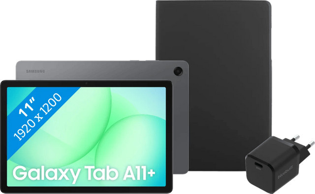 Samsung Galaxy Tab A11 11 Zoll Tablet mit 256 GB Speicher, Wi-Fi und 5G in Grau inklusive Basis Zubehörset - Bild 1