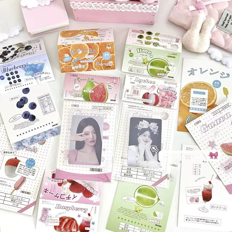 10er-Set transparente koreanische Geschenkkarten aus Kunststoff für Verpackungen und Dekorationen - Bild 1