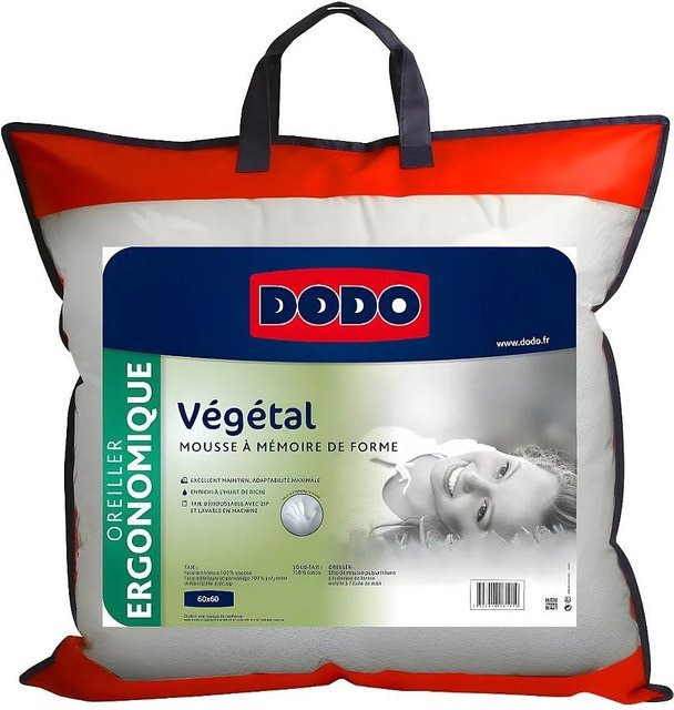 DODO Kopfkissen Vegetal aus Memory Foam, Weiß, B/T/H: 60 x 60 x 60 cm - Bild 1