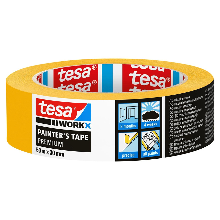 tesa Workx Malerband Premium gelb Breite: 30 mm, Länge: 50 m - Bild 2