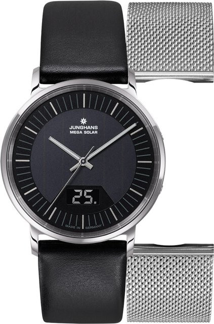 Junghans Armbanduhr Milano Mega Solar, Edelstahl, 39 mm, Herren - Bild 1