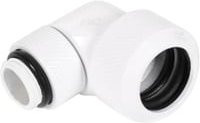 Alphacool Eiszapfen 16mm Hardtube Anschraubtülle 90 Grad drehbar G1/4 White - Bild 1