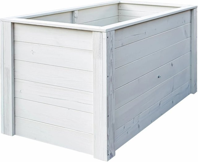 Andrewex Hochbeet aus Kiefernholz in Cream, B: 150 cm, T: 76 cm, H: 79 cm - Bild 1