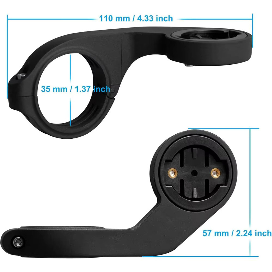 Fahrradcomputer-Halterung für Garmin und Wahoo in Schwarz, kompatibel mit Mountainbikes und Rennrädern - Bild 4