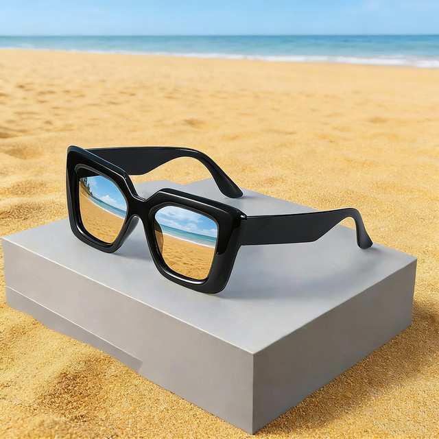 RMM Sonnenbrille Cat-Eye, Vollrand, Kunststoff, Schwarz, Unisex - Bild 1
