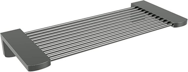 Brillantbad BAPHIT Duschablage aus Edelstahl und Messing in Grau matt, B/H/T: 27,0 x 11,0 x 4,0 cm, zur Wandmontage durch Bohren - Bild 1