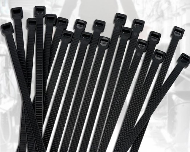 100 Stück Yiran Furniture Nylon Kabelbinder Schwarz, Bündelband langlebig und korrosionsbeständig, Breite: 0,5 cm, Länge: 200 cm, Stärke: 1,8 mm - Bild 1