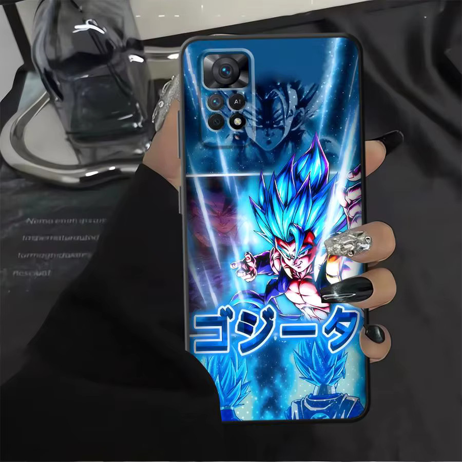 Dragon Ball Anime Vegeta Handyhülle für Xiaomi Redmi Note 13 14 Pro Plus 12S 10S 7 8 9S 9 10 11 12 Pro 11S Soft Phone Cover Schwarz - Bild 2