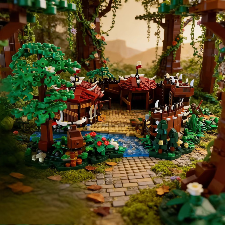GOBRICKS MOC Fantasy Orc Camp, Bausteine, Fantasy - Bild 2