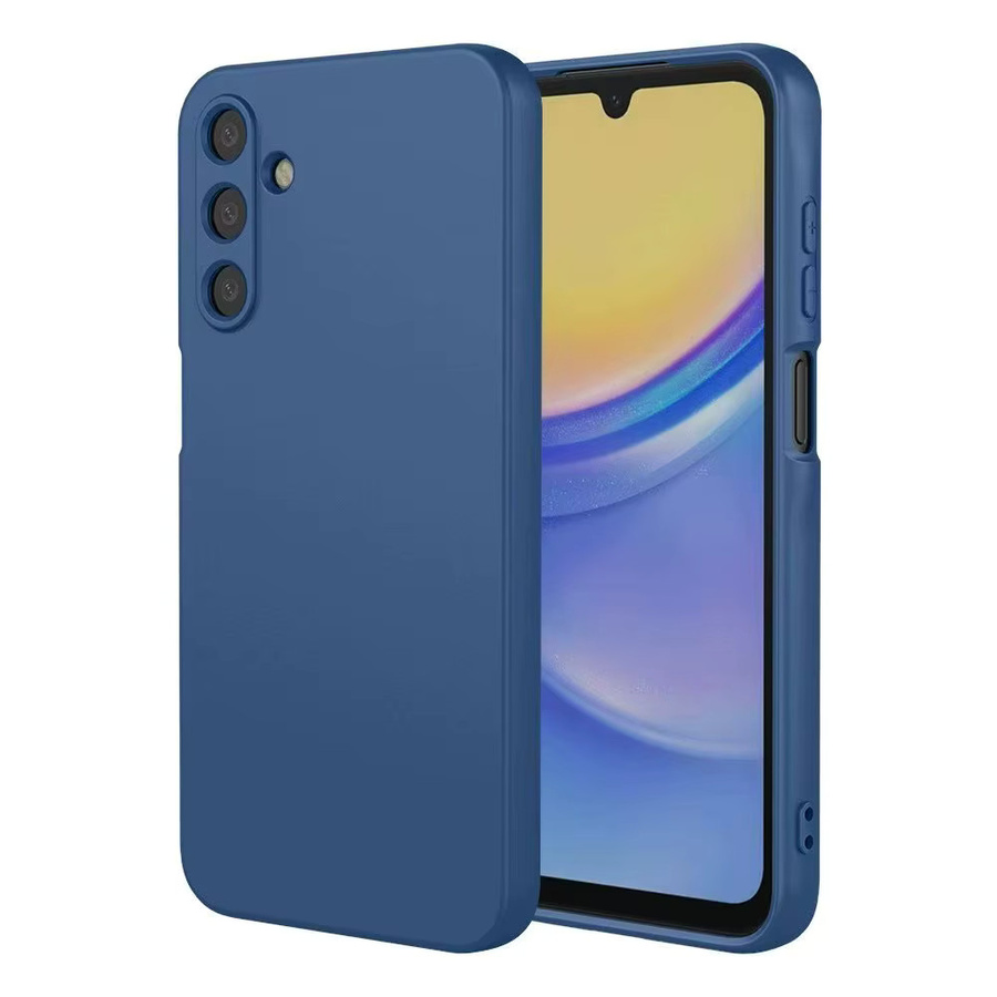 Quadratische Flüssigsilikon-Handyhülle mit Kameraschutz für Samsung Galaxy A16 A26 A36 A56 A06 A07 A17 in Blau oder Lila - Bild 2