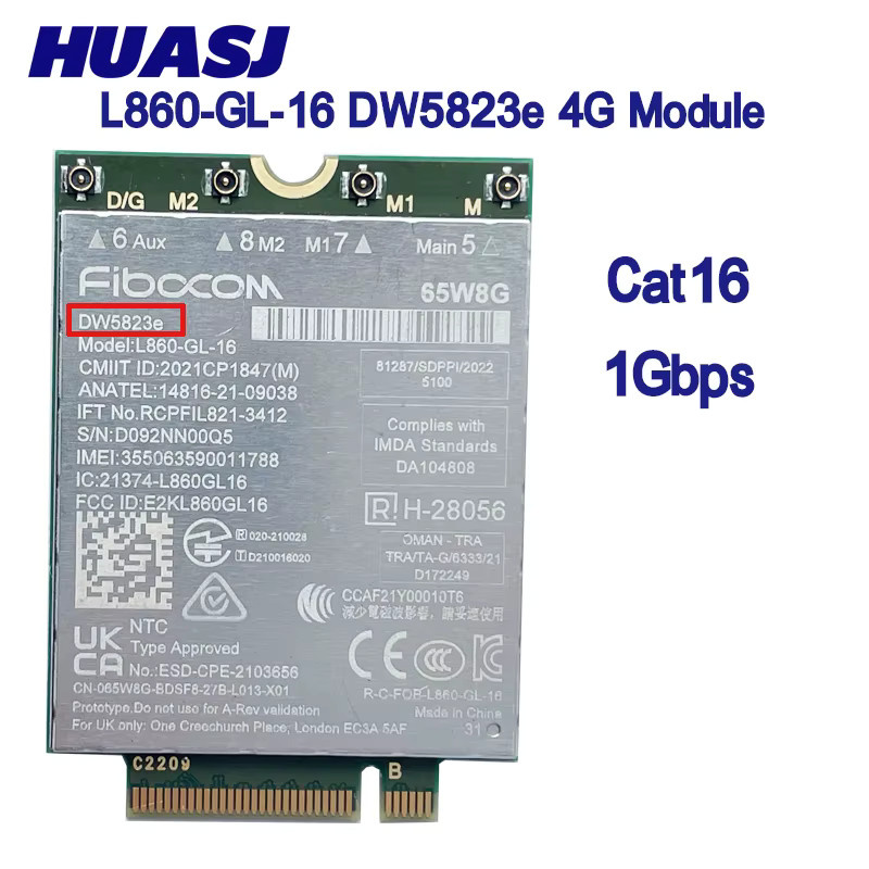 Intel DW5823e eSIM LTE 4G CAT16 Modul für Dell 7640 und 3581 Laptops im NGFF M.2 Format - Bild 2