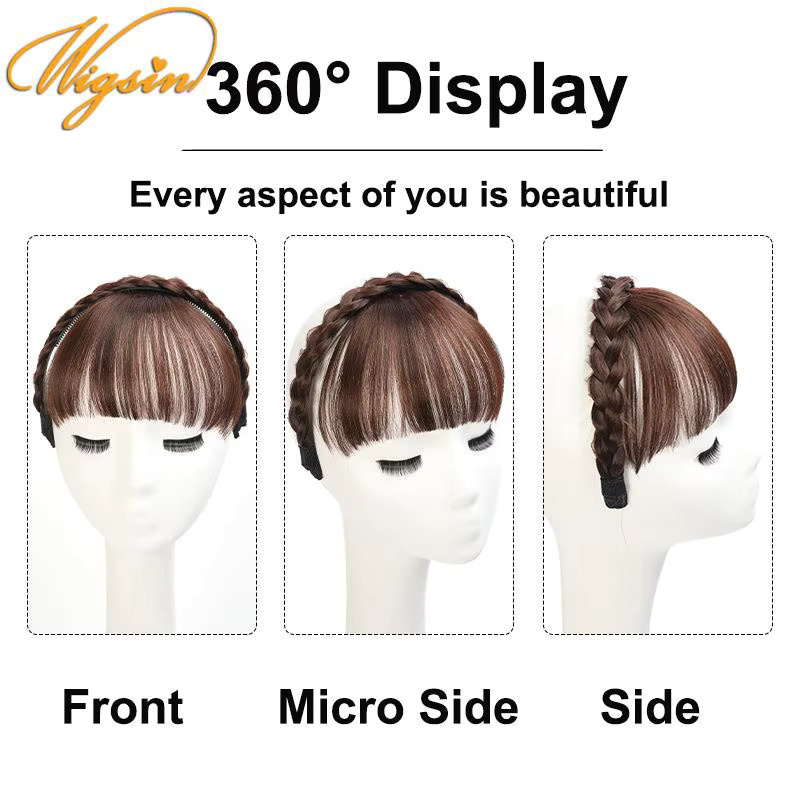 Clip-in-Haarverlängerung Air Bangs, synthetisch, Damen - Bild 4