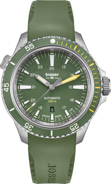 Traser Diver Automatik, Edelstahl, Grün, 46 mm, Herren - Bild 1