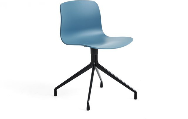 HAY About A Chair AAC 10 Drehstuhl aus Kunststoff in Blau Matt - Bild 1
