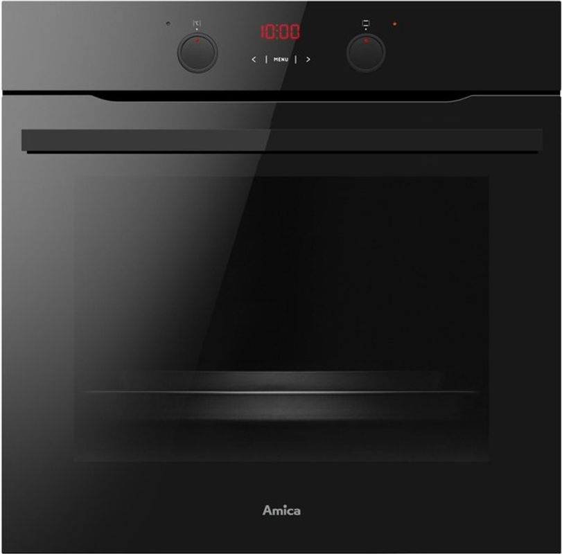 Amica Einbaubackofen EBX 944 200 S in Schwarz mit 77 l Volumen, Elektrobackofen mit Heißluft, Grill und Pyrolyse-Reinigung, Breite: 59,5 cm - Bild 2