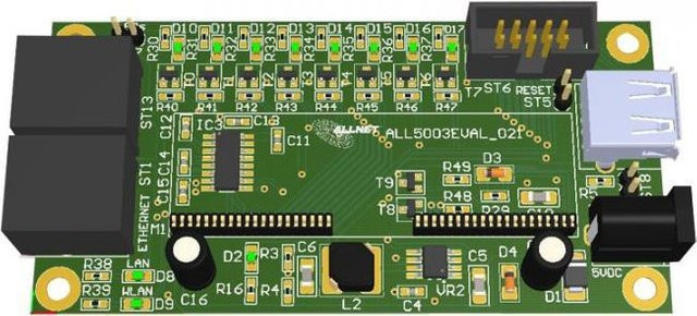 ALLNET ALL5003EVAL Zubehör für Entwicklungsplatinen mit Wi-Fi und Ethernet/LAN in Grün - Bild 1