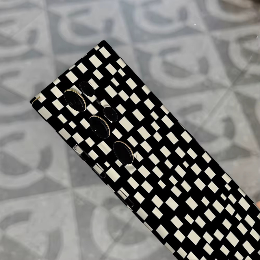 Stoßfeste Doppelschicht-Handyhülle mit klassischem Schachbrettmuster für Samsung Galaxy S26 S25 S24 S23 Ultra Plus - Bild 5