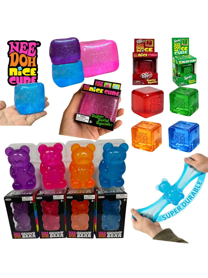 Schylling Nice Cube & Maltose Bear, Sensorisches Fidget-Spielzeug - Bild 5