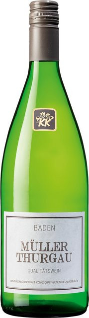 Winzergenossenschaft Königschaffhausen Kiechlinsberger Müller-Thurgau Weißwein, Baden, trocken, 2023, 1,0 l - Bild 1