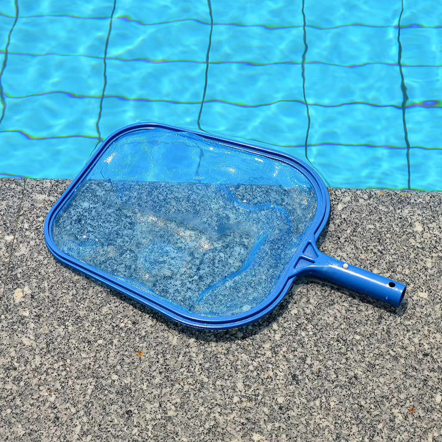 Blatt-Skimmer-Netz für Schwimmbäder, SPA und Teiche zur Müllreinigung, Blau, Kunststoff - Bild 3