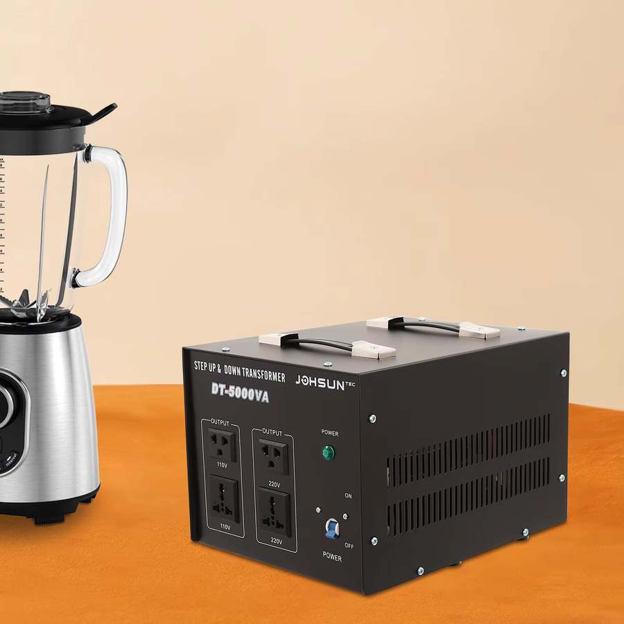 Bymaocar Elektrischer Spannungskonverter 5000 W Auf- und Ab-Spannungswandler in Schwarz für Kaffeemaschinen, Wasserkocher und Entsafter - Bild 2