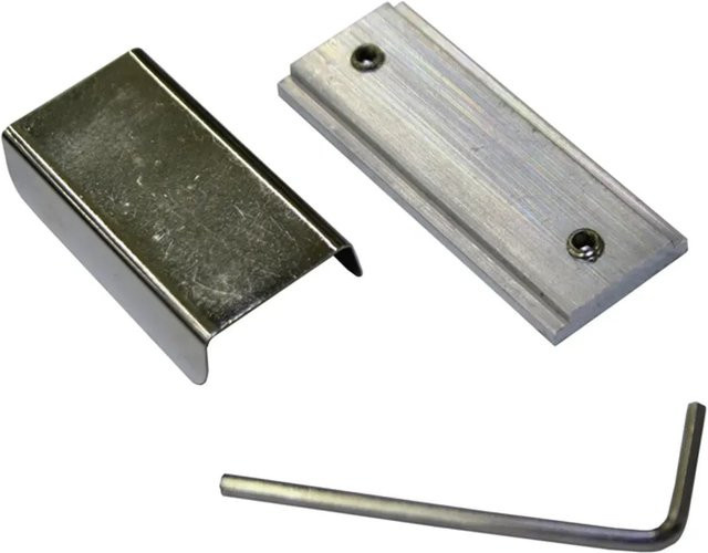 Schöner Wohnen Schienenverbinder für Alu-Vorhangschienen Emilia in Edelstahloptik Silber - Bild 1