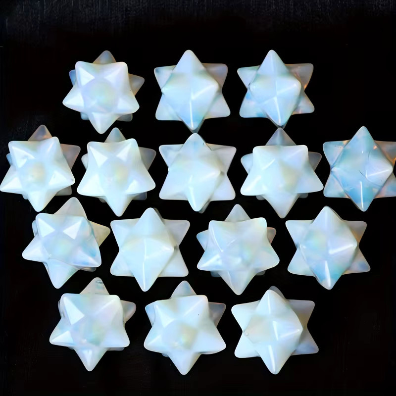 Opal-Kristallstern Merkaba aus Quarzkristall von CrystalHola in Multicolour - Bild 4
