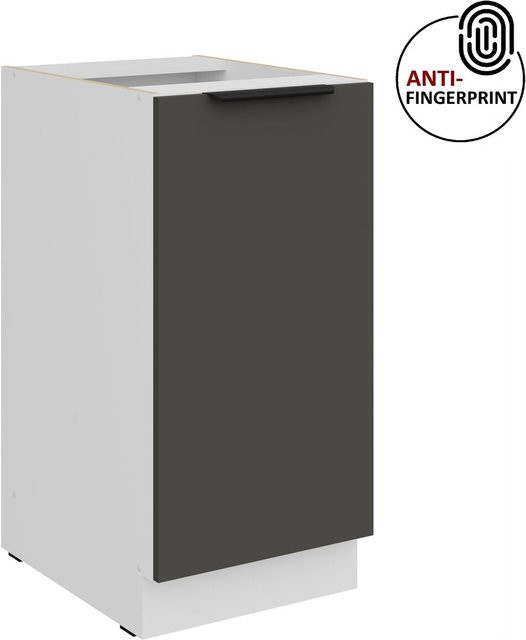 Küchenunterschrank ARIA in Graphite Matt mit Anti-Fingerprint-Beschichtung, Breite: 40 cm - Bild 1