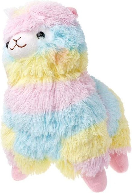 Linyi toy Alpaka-Puppe, Plüschtier, weiß, bunt - Bild 1