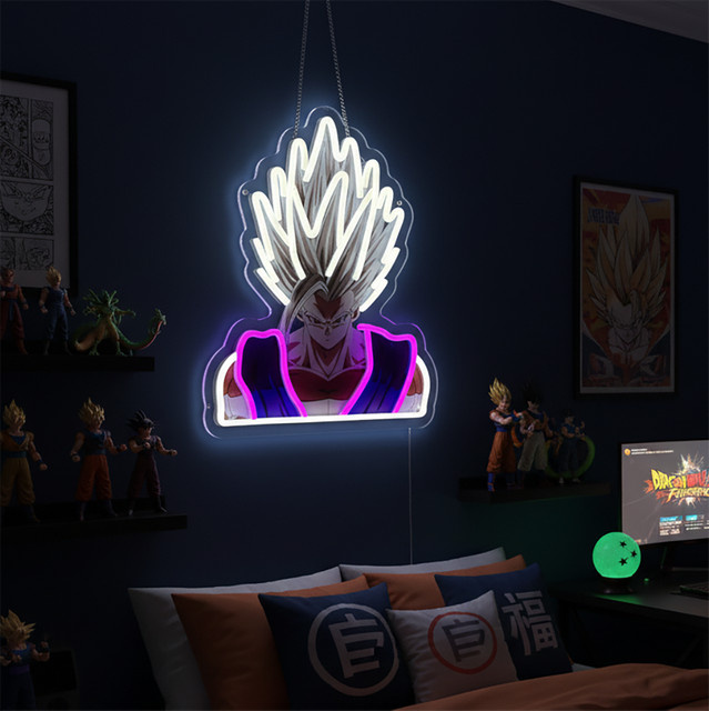 Bandai Anime Dragon Ball One Piece Acryl Neon LED Licht Kunstwerk in Multicolour für dein Zuhause - Bild 1