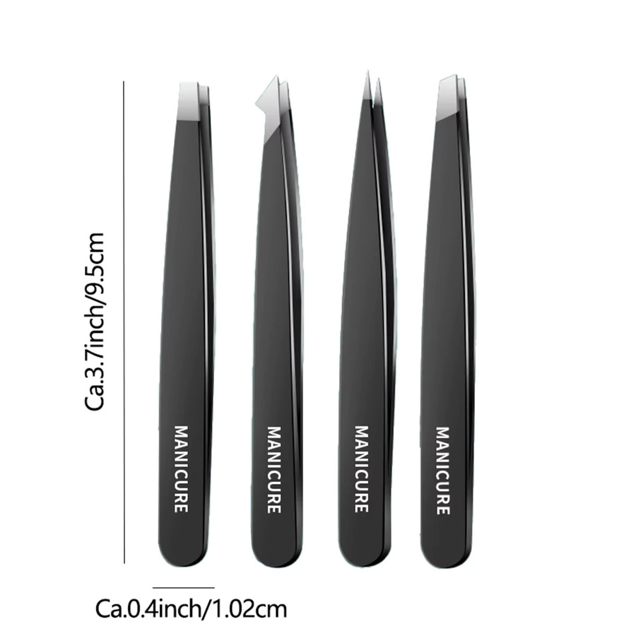 OLOEY Pinzetten-Set Edelstahl, für Gesichtshaare, Unisex - Bild 6